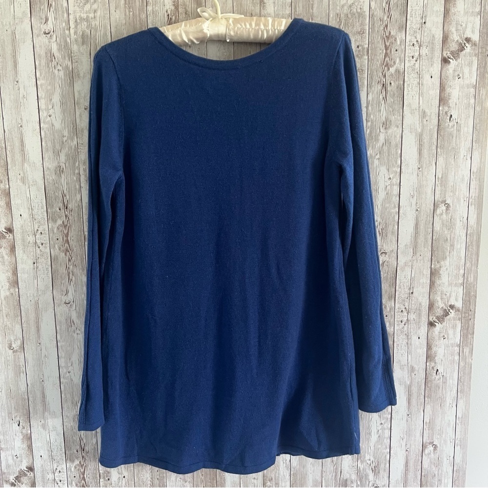 Soft Surroundings Blue Crew Neck Light Sweater XS New